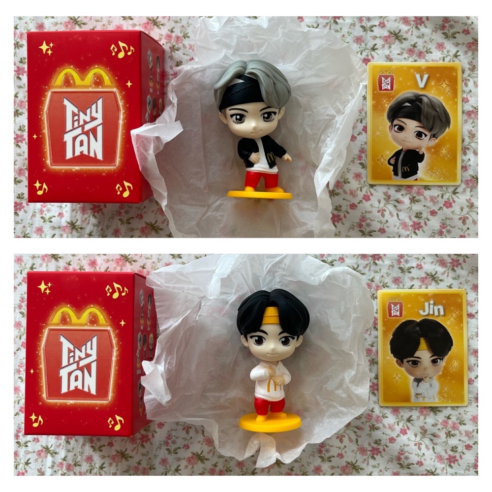 McDonald’s Happy Meal Toys Tiny Tan Jin & V BTS Bundle